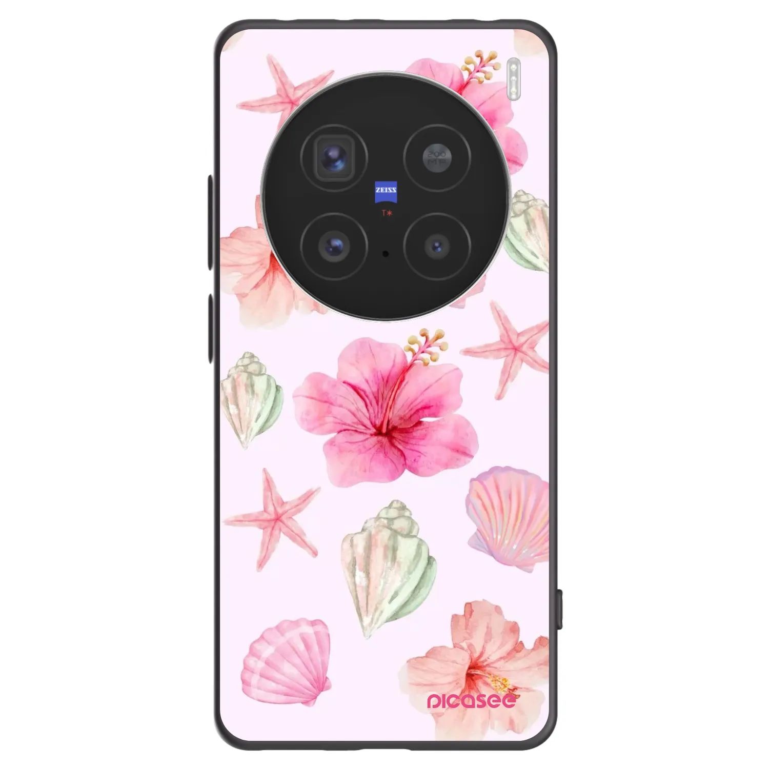 Picasee silikonowe czarne etui na Vivo X200 Pro - Blush Lagoon