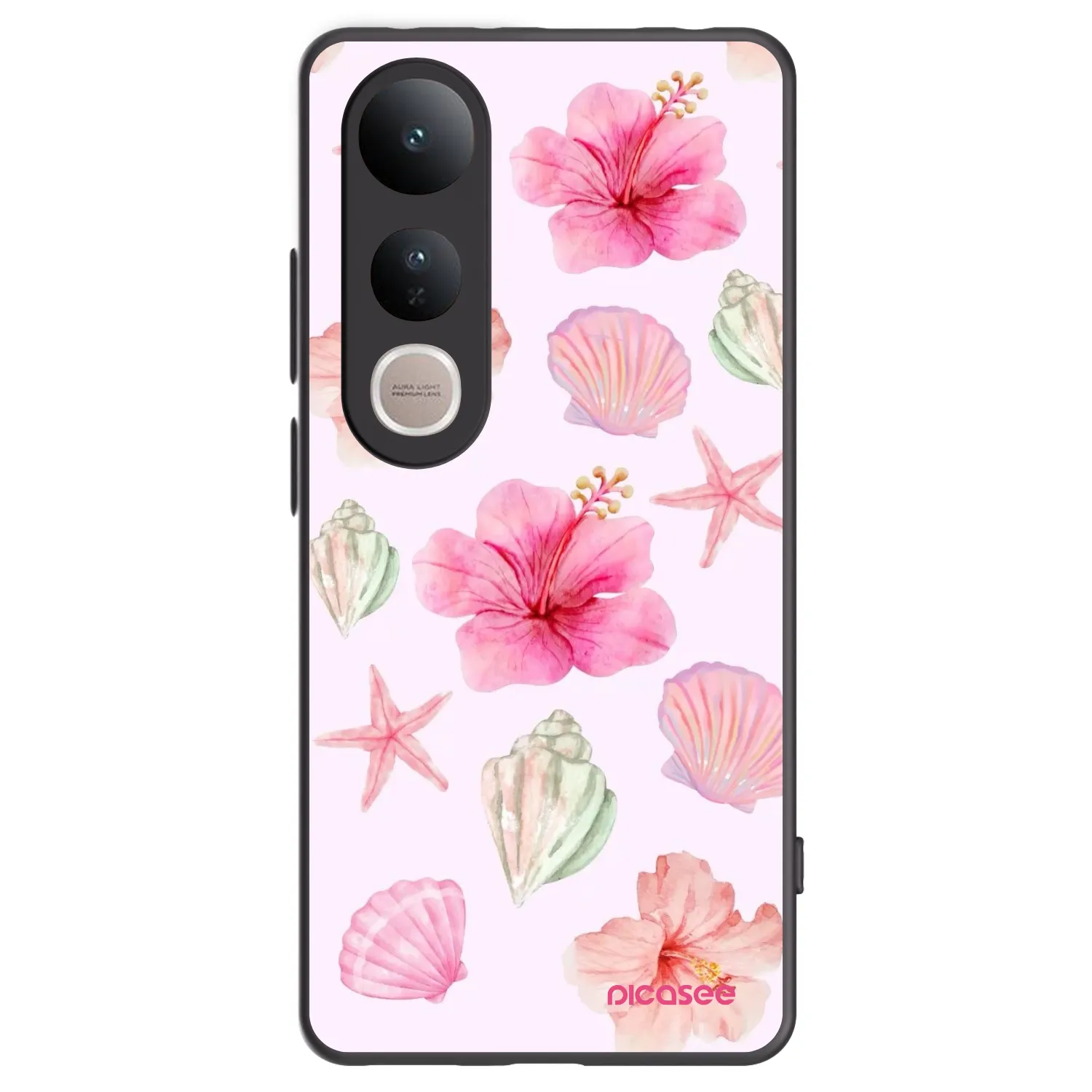 Picasee silikonowe czarne etui na Vivo V50 Lite 5G - Blush Lagoon
