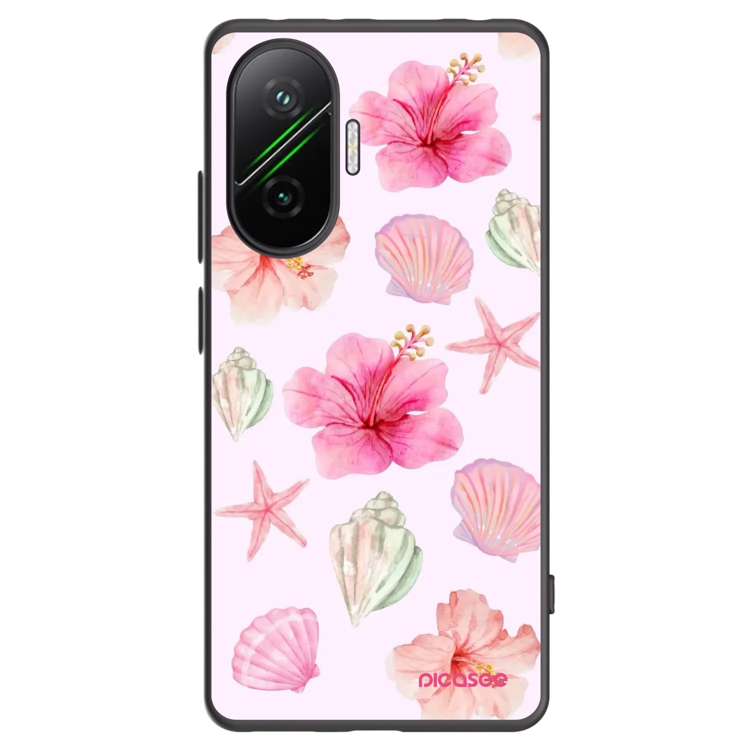 Picasee silikonowe czarne etui na Xiaomi Poco F7 5G - Blush Lagoon