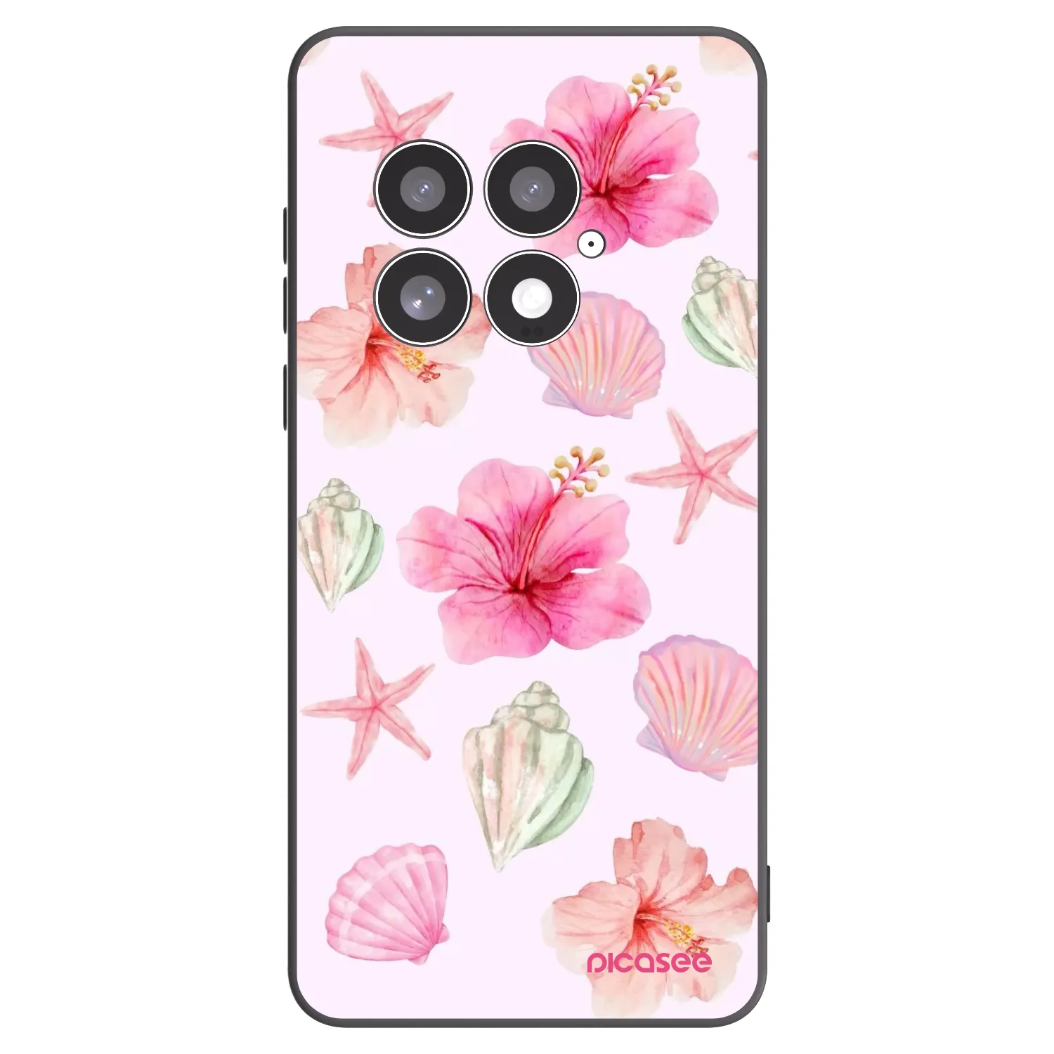 Picasee silikonowe czarne etui na OnePlus 13 5G - Blush Lagoon