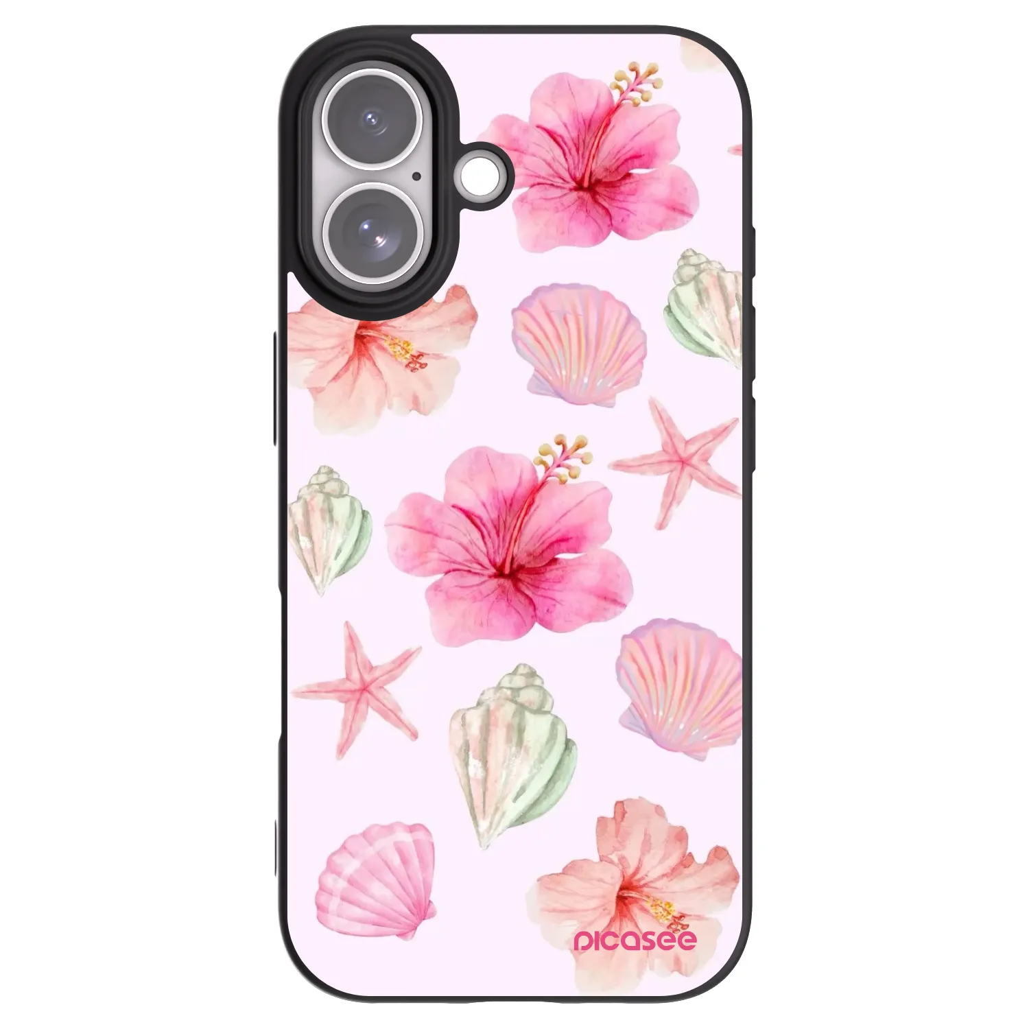 Picasee silikonowe czarne etui na Apple iPhone 17 - Blush Lagoon