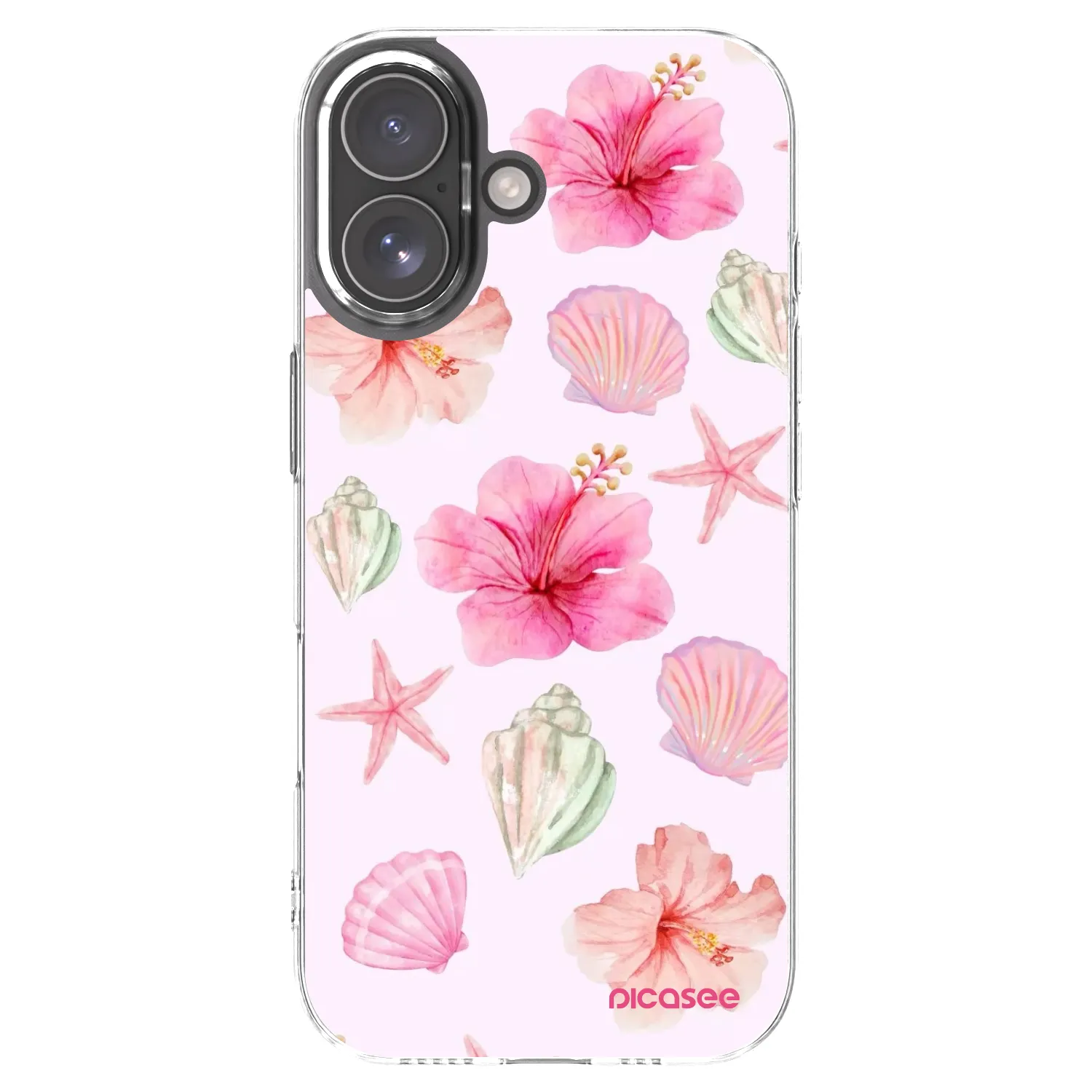 Picasee silikonowe przeźroczyste etui na Apple iPhone 17 - Blush Lagoon
