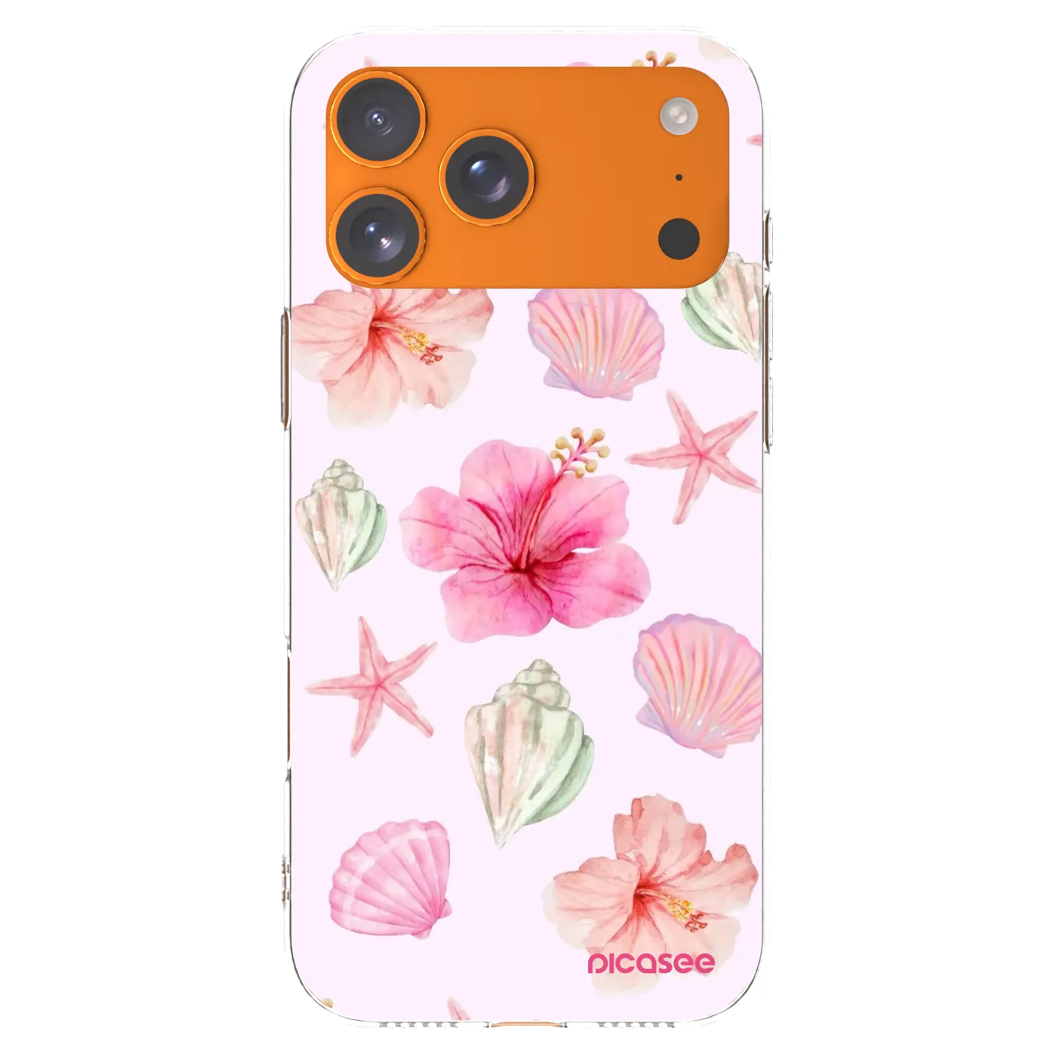 Picasee silikonowe przeźroczyste etui na Apple iPhone 17 Pro Max - Blush Lagoon