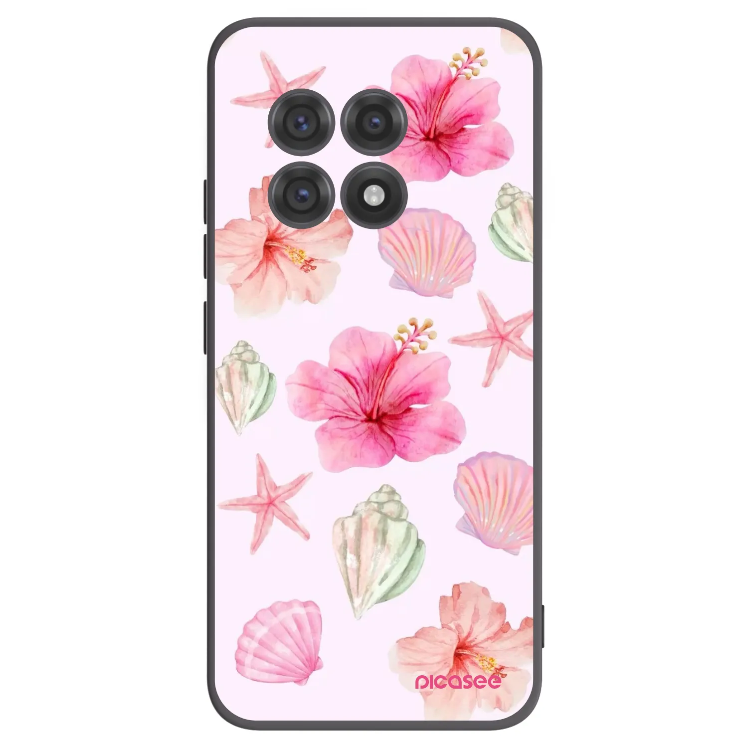 Picasee silikonowe czarne etui na OnePlus 13R 5G - Blush Lagoon