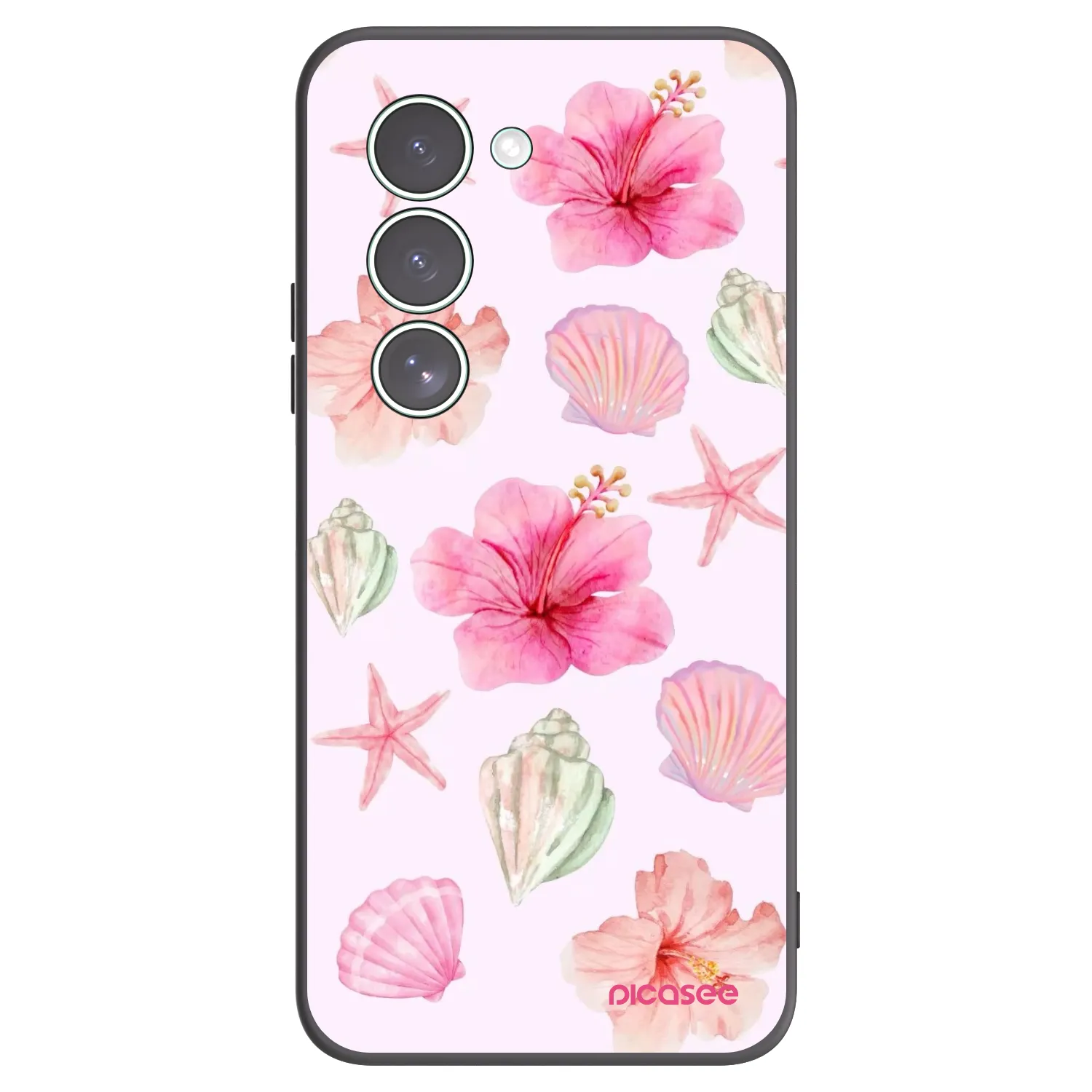 Picasee silikonowe czarne etui na Xiaomi Redmi 15 5G - Blush Lagoon