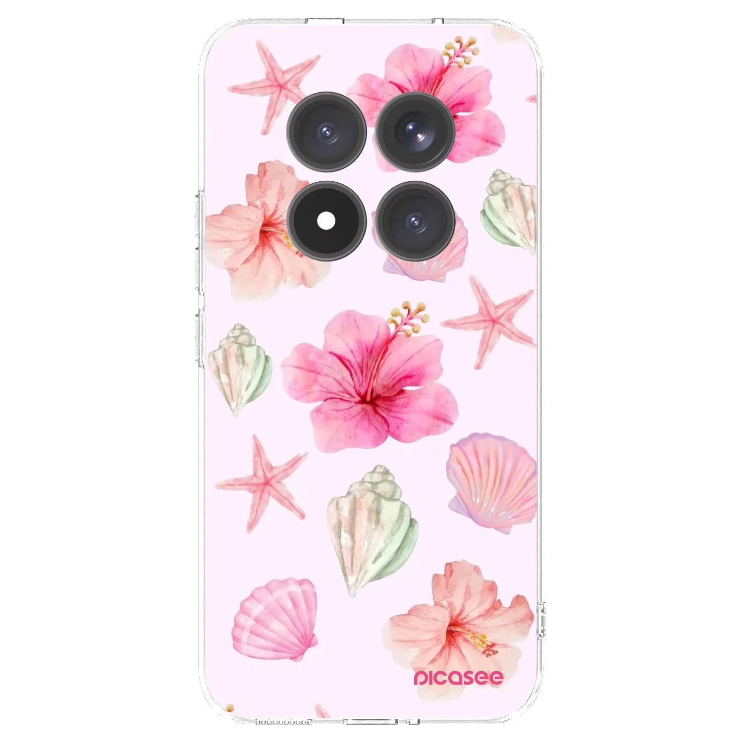Picasee silikonowe przeźroczyste etui na Xiaomi Redmi Note 15 Pro+ - Blush Lagoon