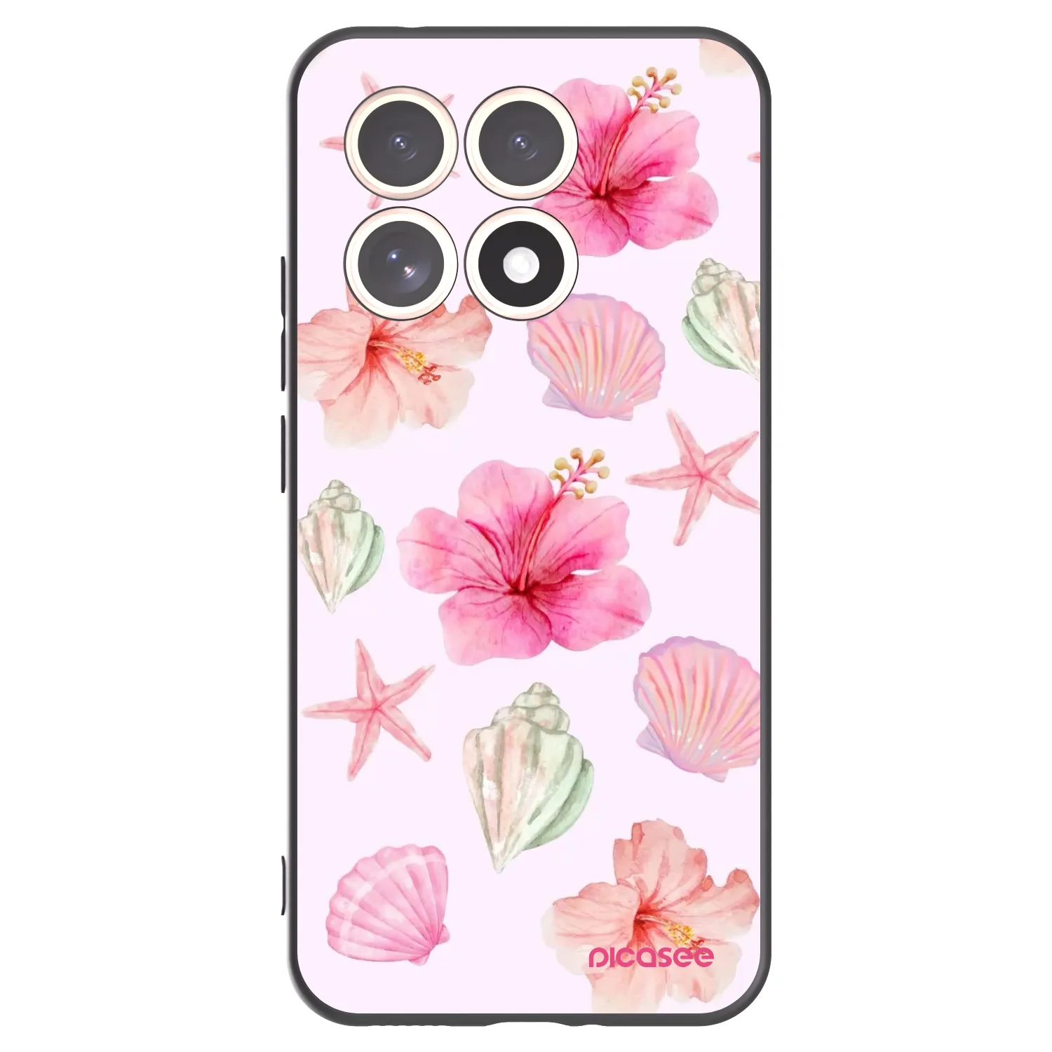 Picasee silikonowe czarne etui na Xiaomi 15T - Blush Lagoon