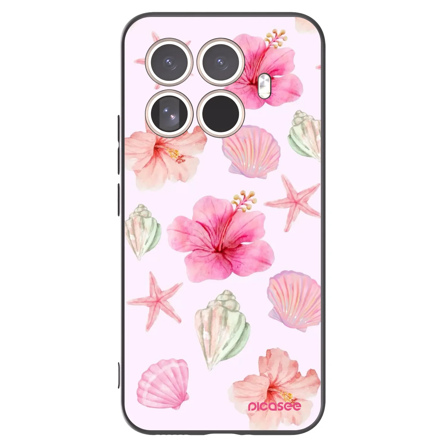 Picasee silikonowe czarne etui na Xiaomi 15T Pro - Blush Lagoon