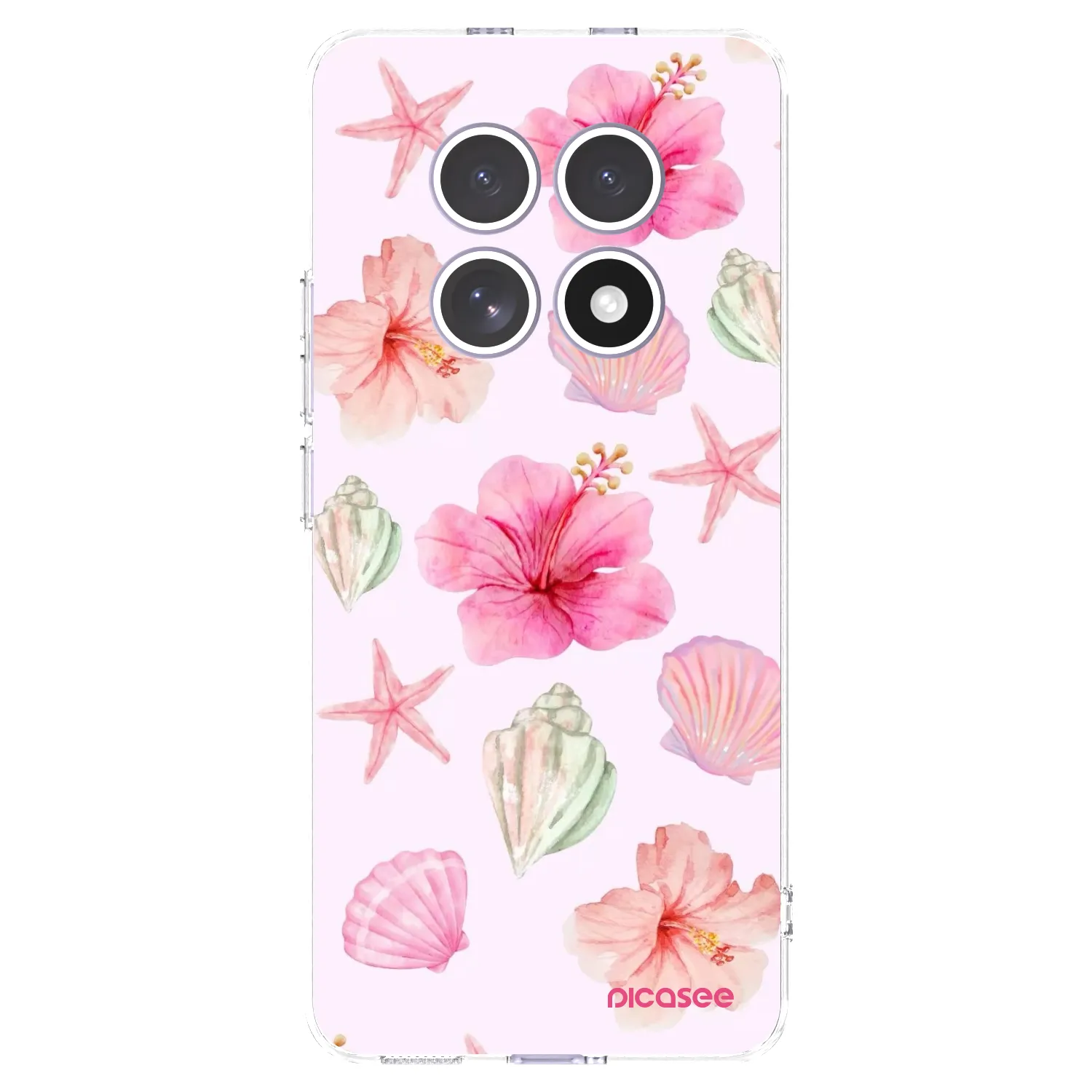 Picasee silikonowe przeźroczyste etui na Xiaomi Redmi Note 15 4G - Blush Lagoon