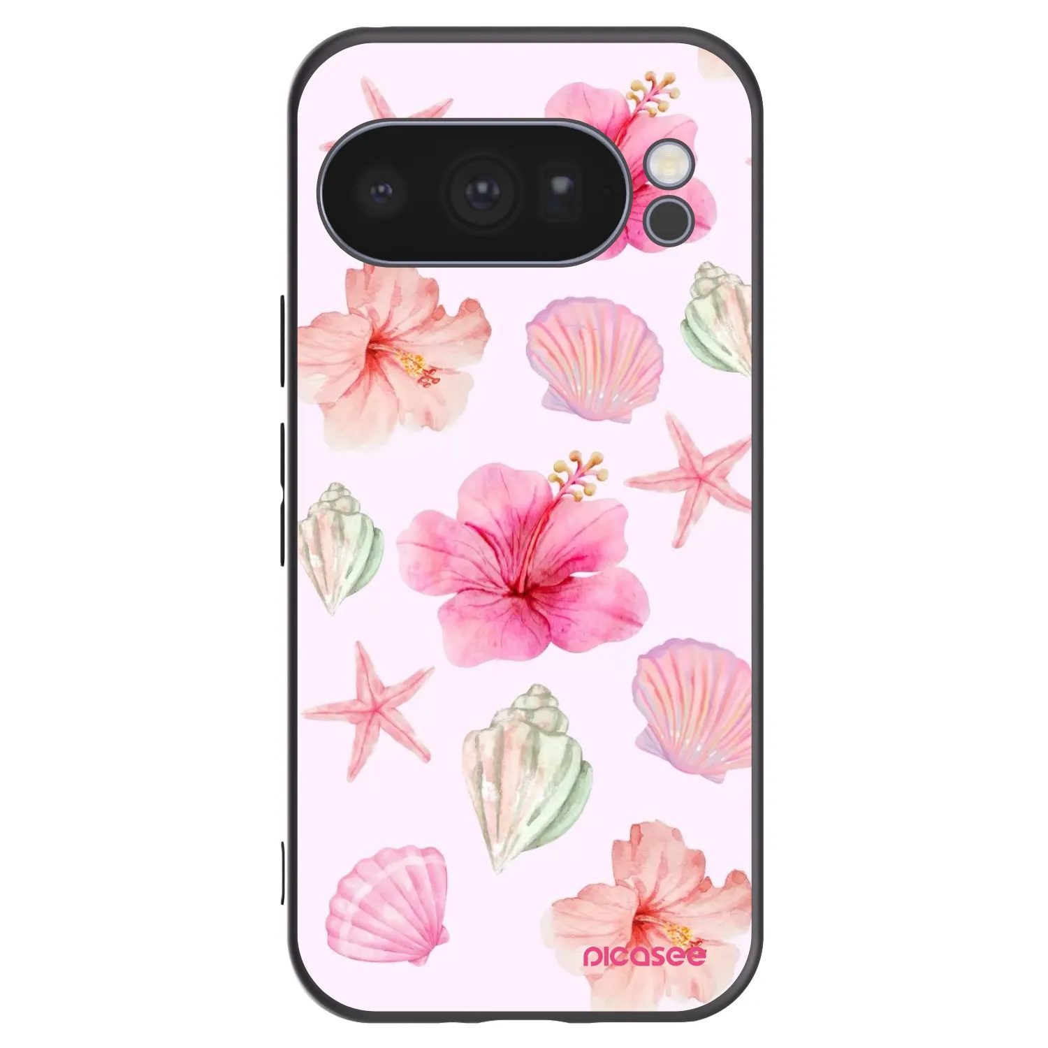 Picasee silikonowe czarne etui na Google Pixel 10 Pro - Blush Lagoon