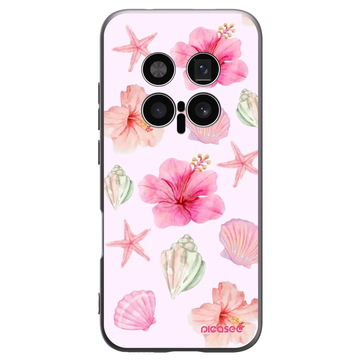 Picasee silikonowe czarne etui na Honor Magic8 Pro 5G - Blush Lagoon