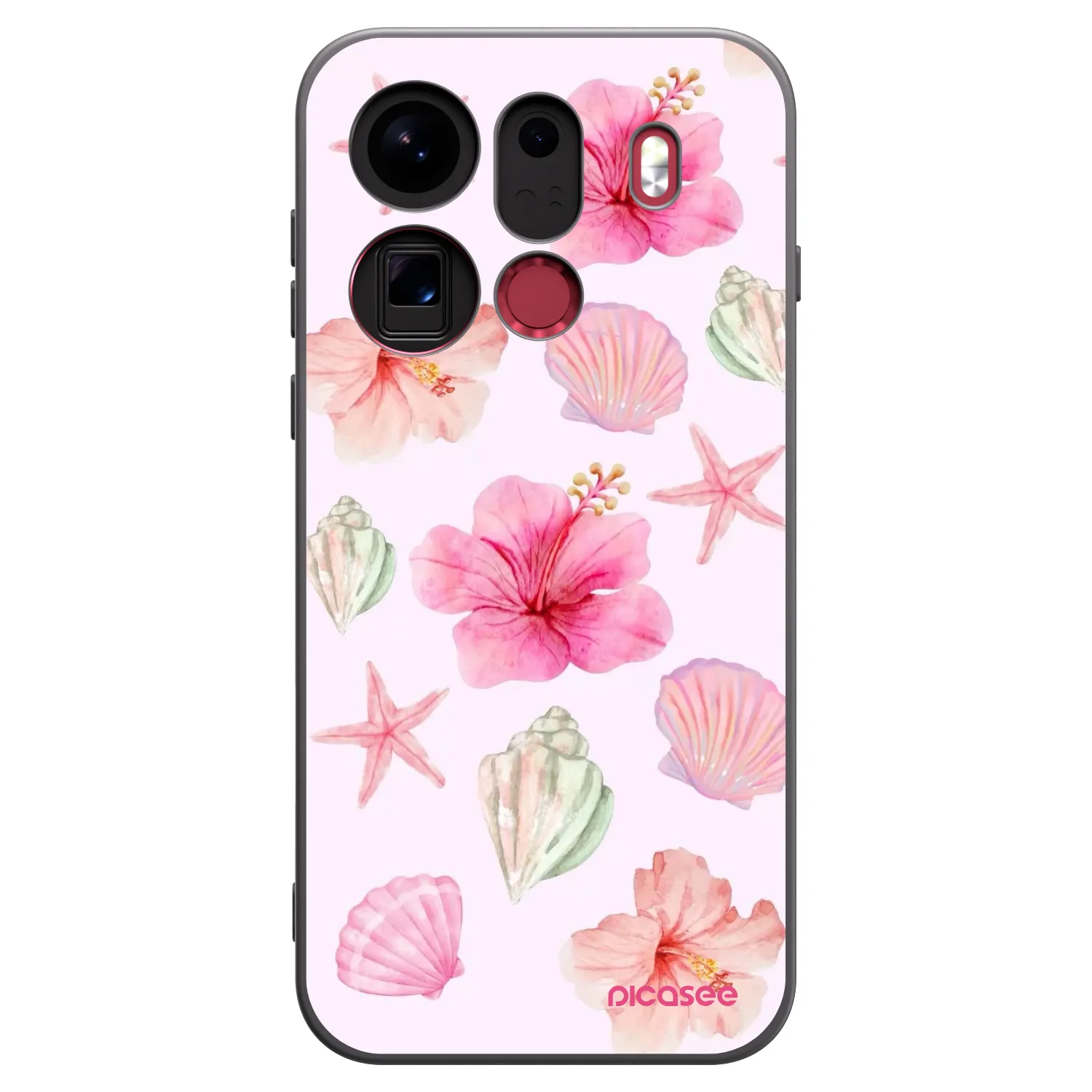 Picasee silikonowe czarne etui na OPPO Find X9 Pro - Blush Lagoon