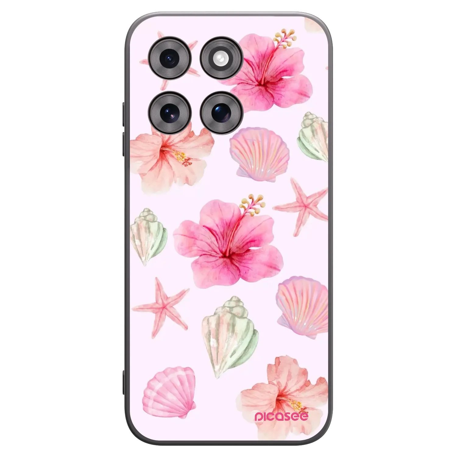 Picasee silikonowe czarne etui na Motorola Moto G77 - Blush Lagoon