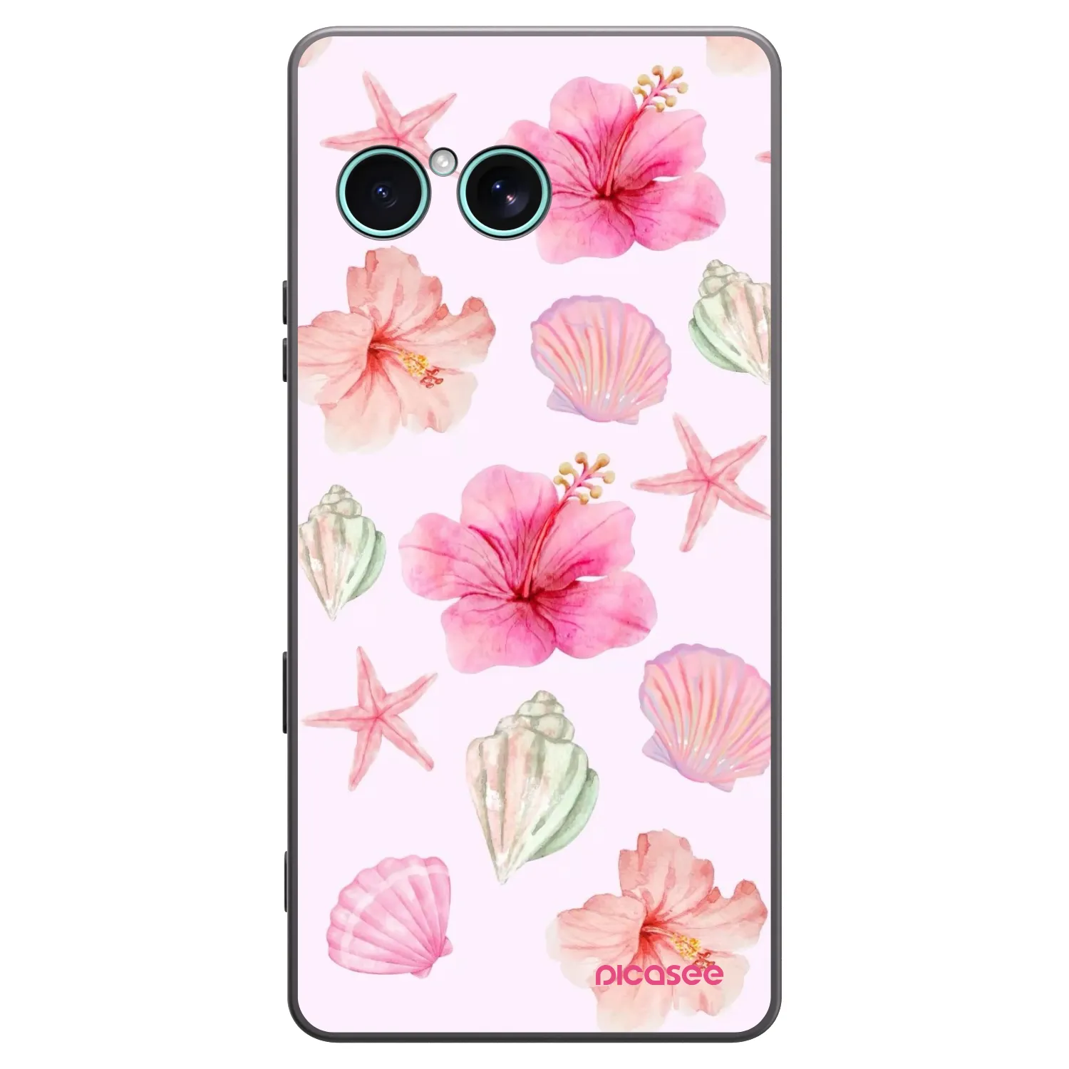 Picasee silikonowe czarne etui na Sony Xperia 10 VII - Blush Lagoon