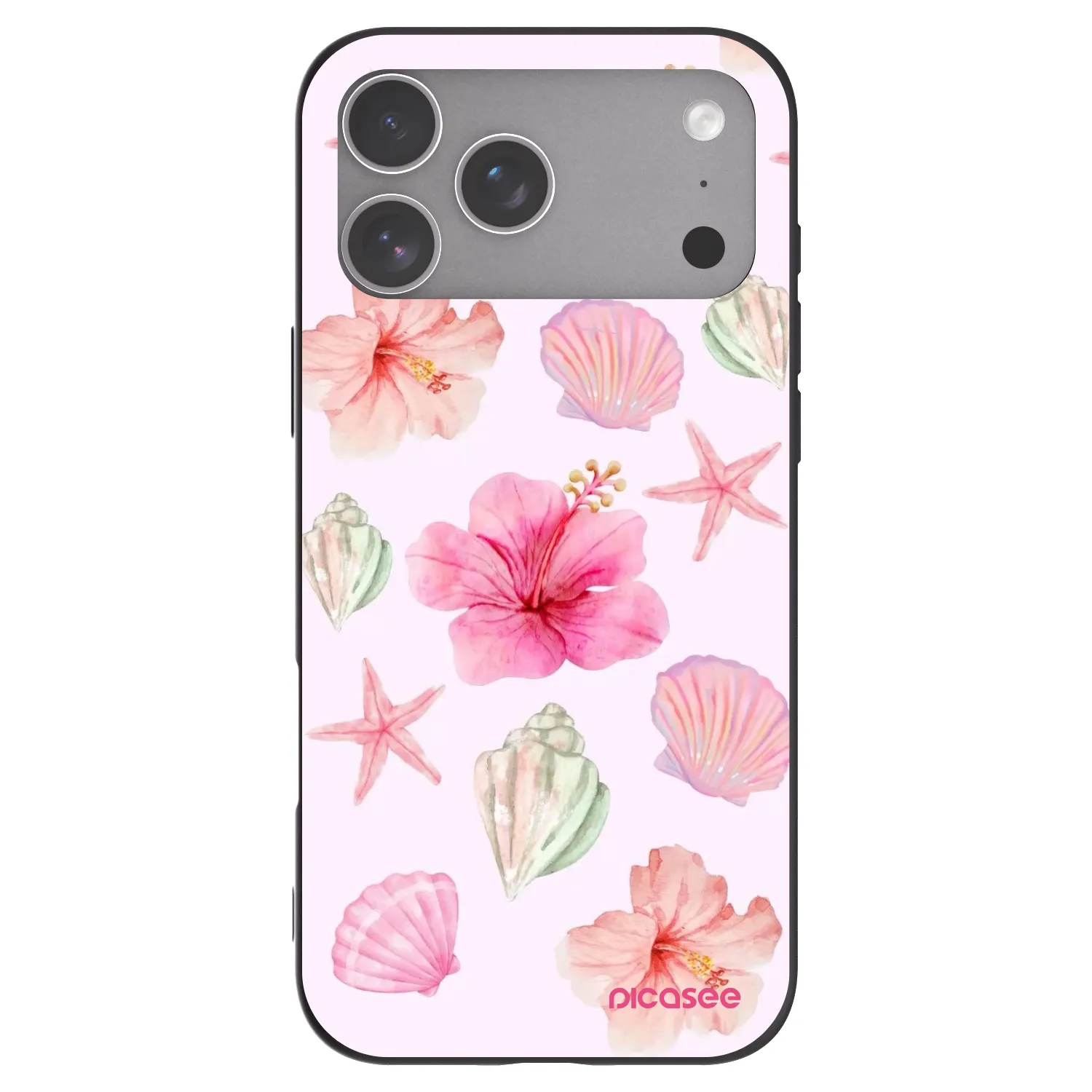 Picasee silikonowe czarne etui na Apple iPhone 18 Pro Max - Blush Lagoon