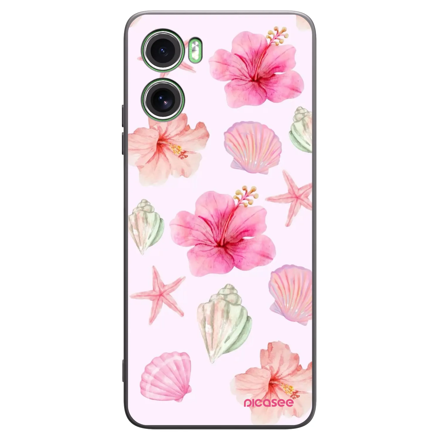 Picasee silikonowe czarne etui na Motorola Moto G06 - Blush Lagoon