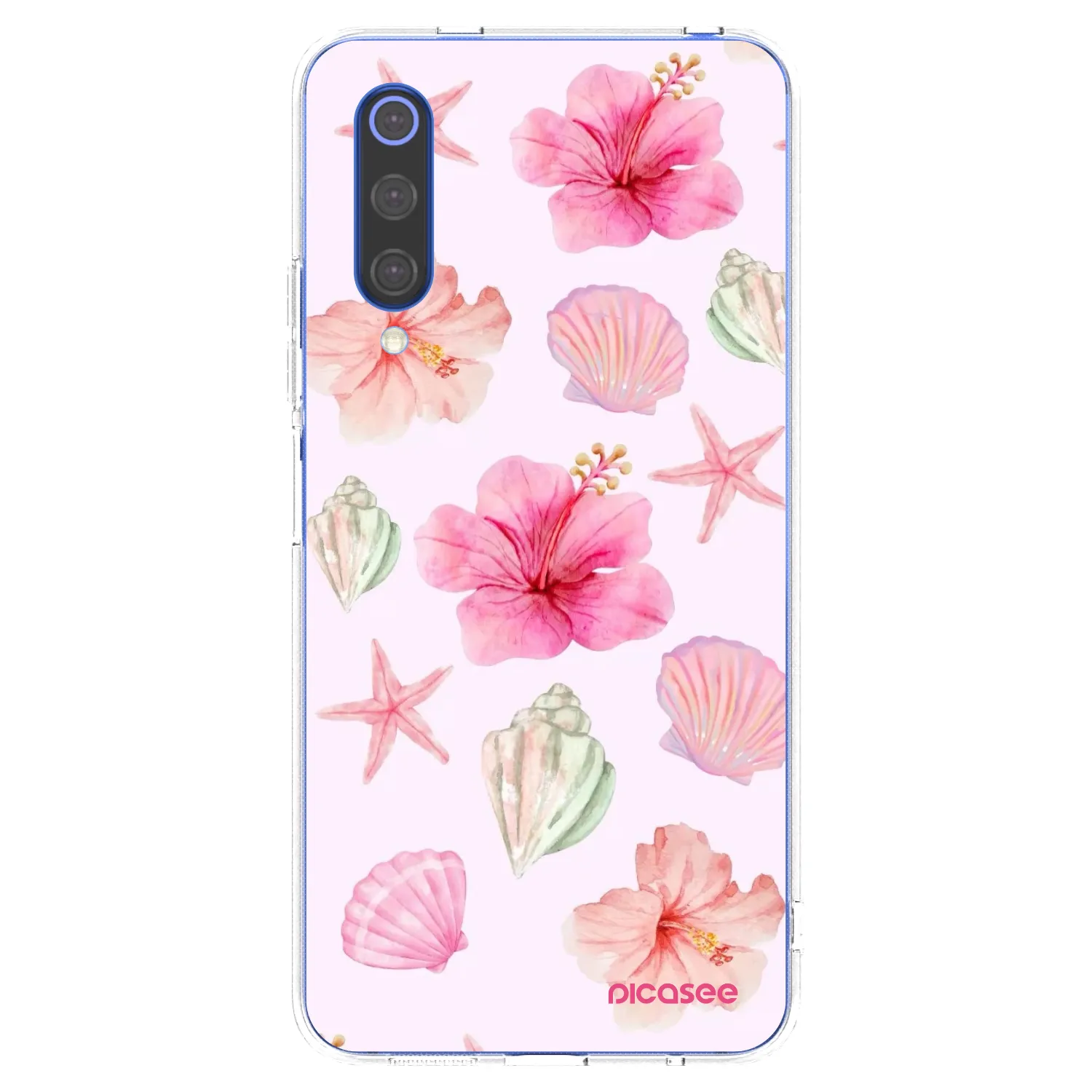 Picasee silikonowe przeźroczyste etui na Xiaomi Mi 9 SE - Blush Lagoon