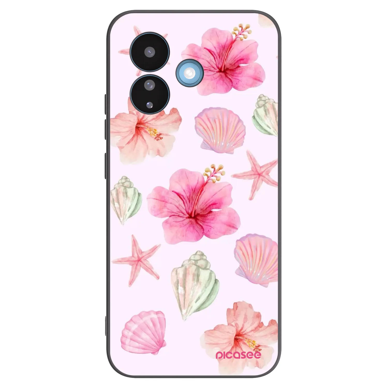 Picasee silikonowe czarne etui na Xiaomi Redmi Note 17 Pro 5G - Blush Lagoon