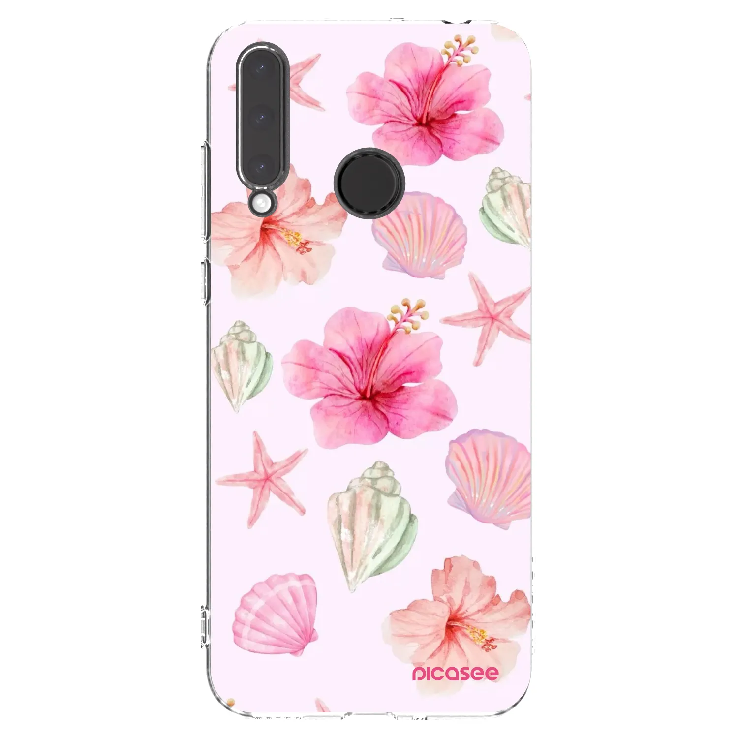 Picasee silikonowe przeźroczyste etui na Honor 20 Lite - Blush Lagoon