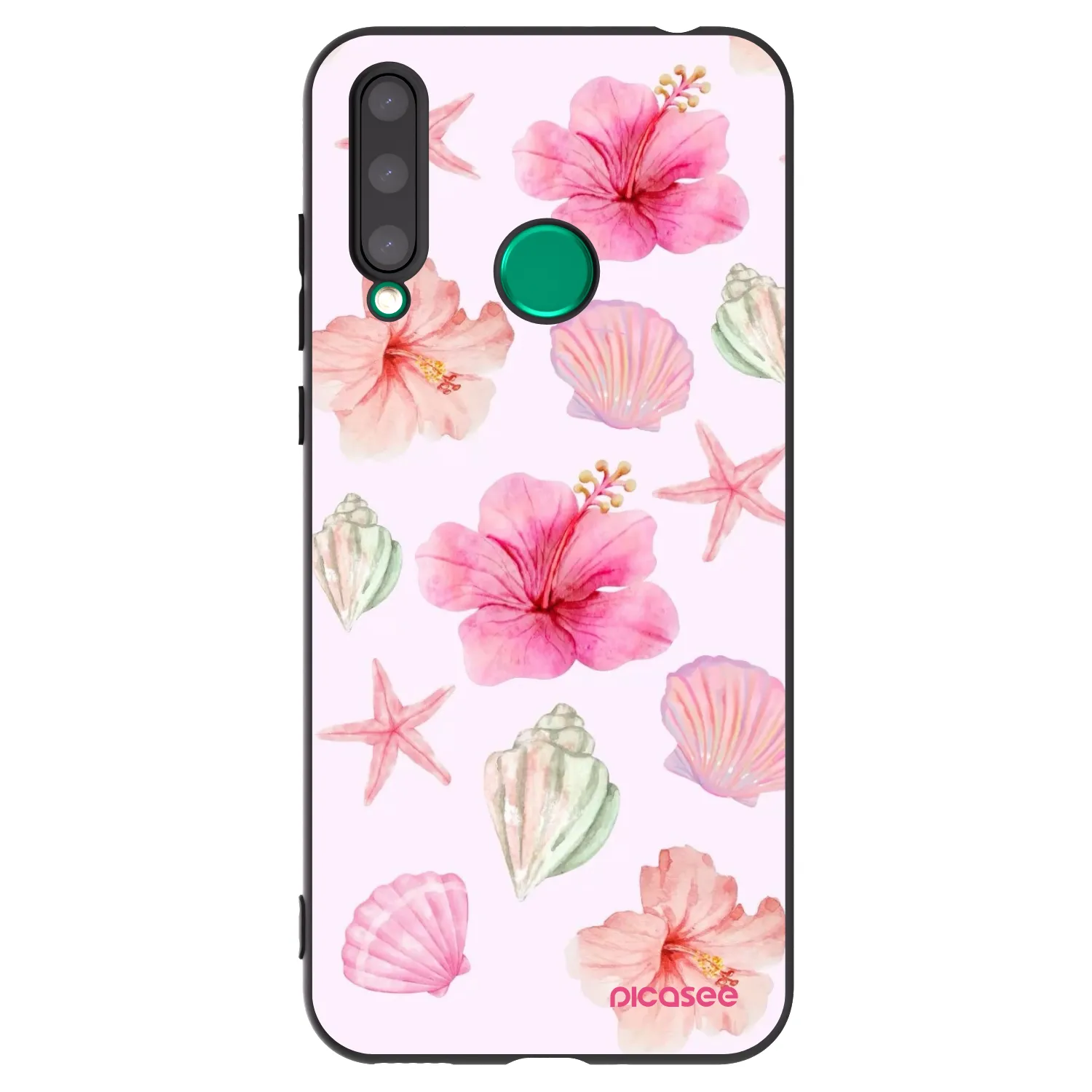 Picasee silikonowe czarne etui na Honor 20 Lite - Blush Lagoon