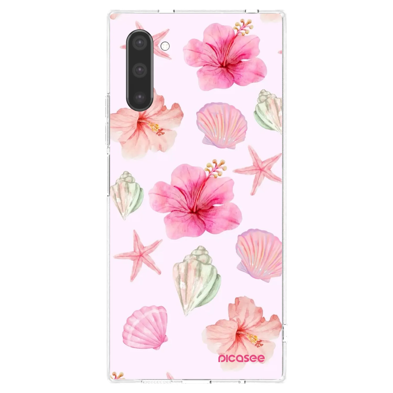 Picasee silikonowe przeźroczyste etui na Samsung Galaxy Note 10 N970F - Blush Lagoon