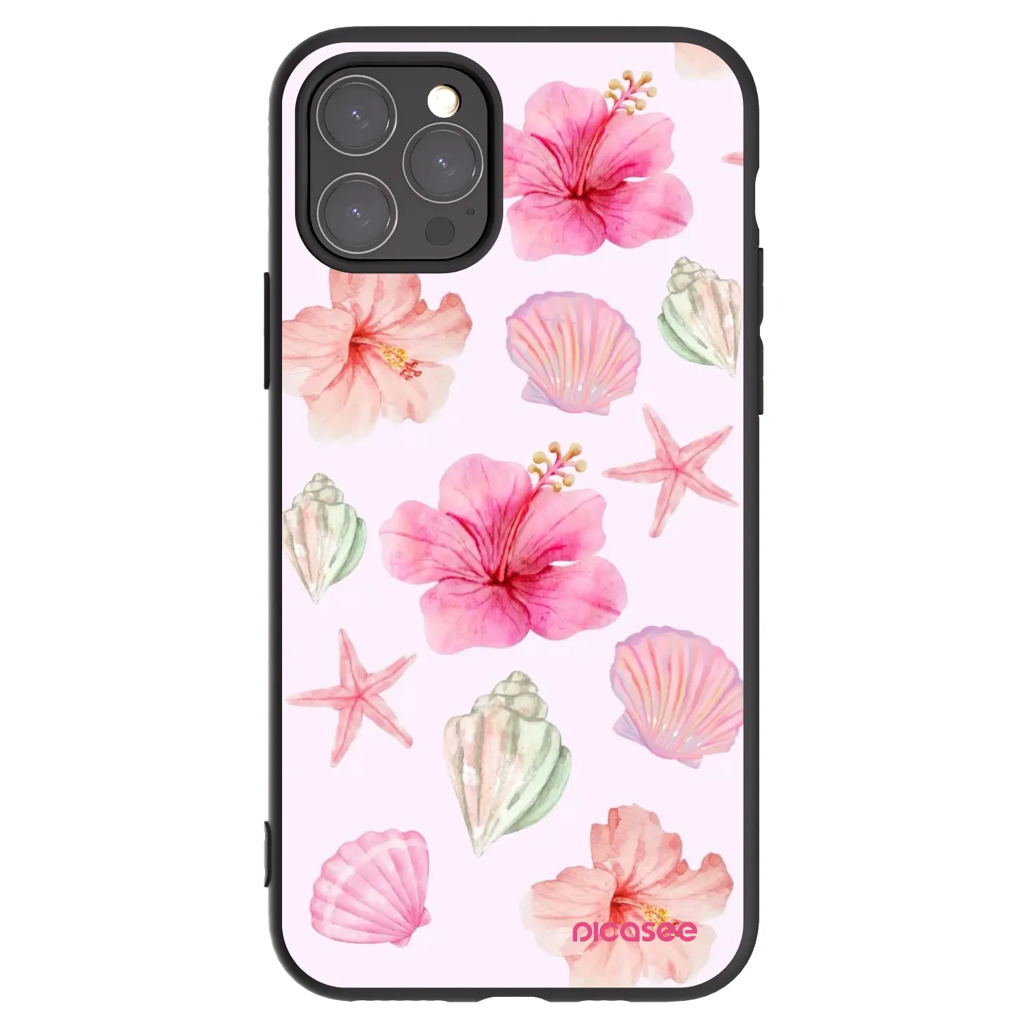 Picasee silikonowe czarne etui na Apple iPhone 11 Pro - Blush Lagoon