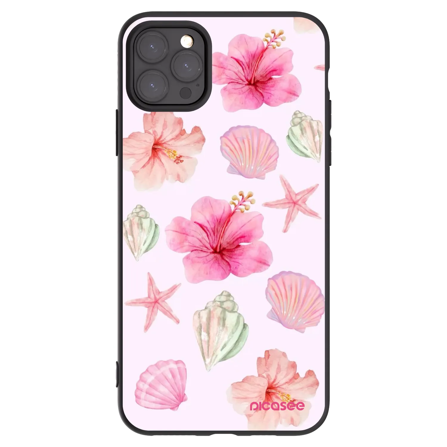 Picasee silikonowe czarne etui na Apple iPhone 11 Pro Max - Blush Lagoon