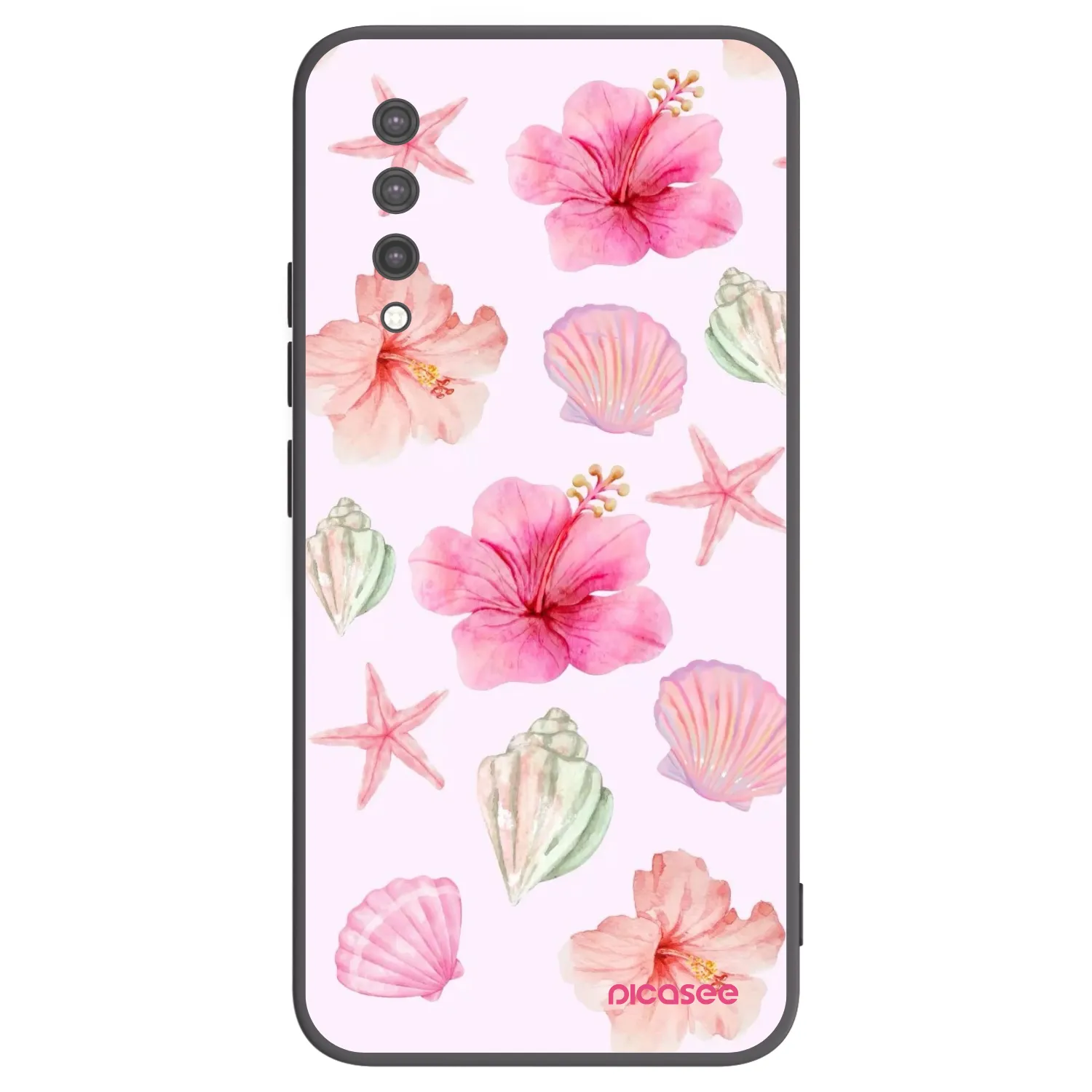Picasee silikonowe czarne etui na Xiaomi Mi 9 Lite - Blush Lagoon