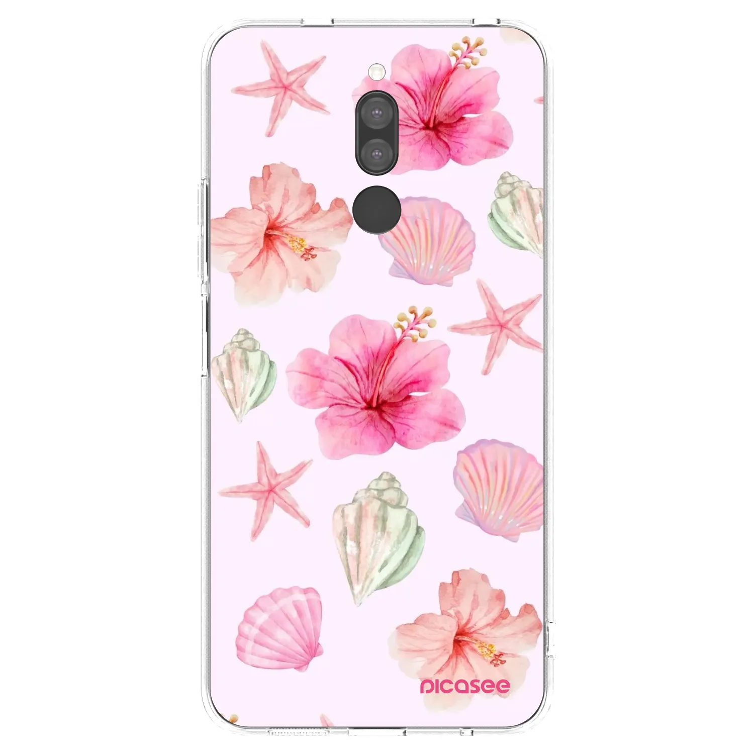Picasee silikonowe przeźroczyste etui na Xiaomi Redmi 8 - Blush Lagoon