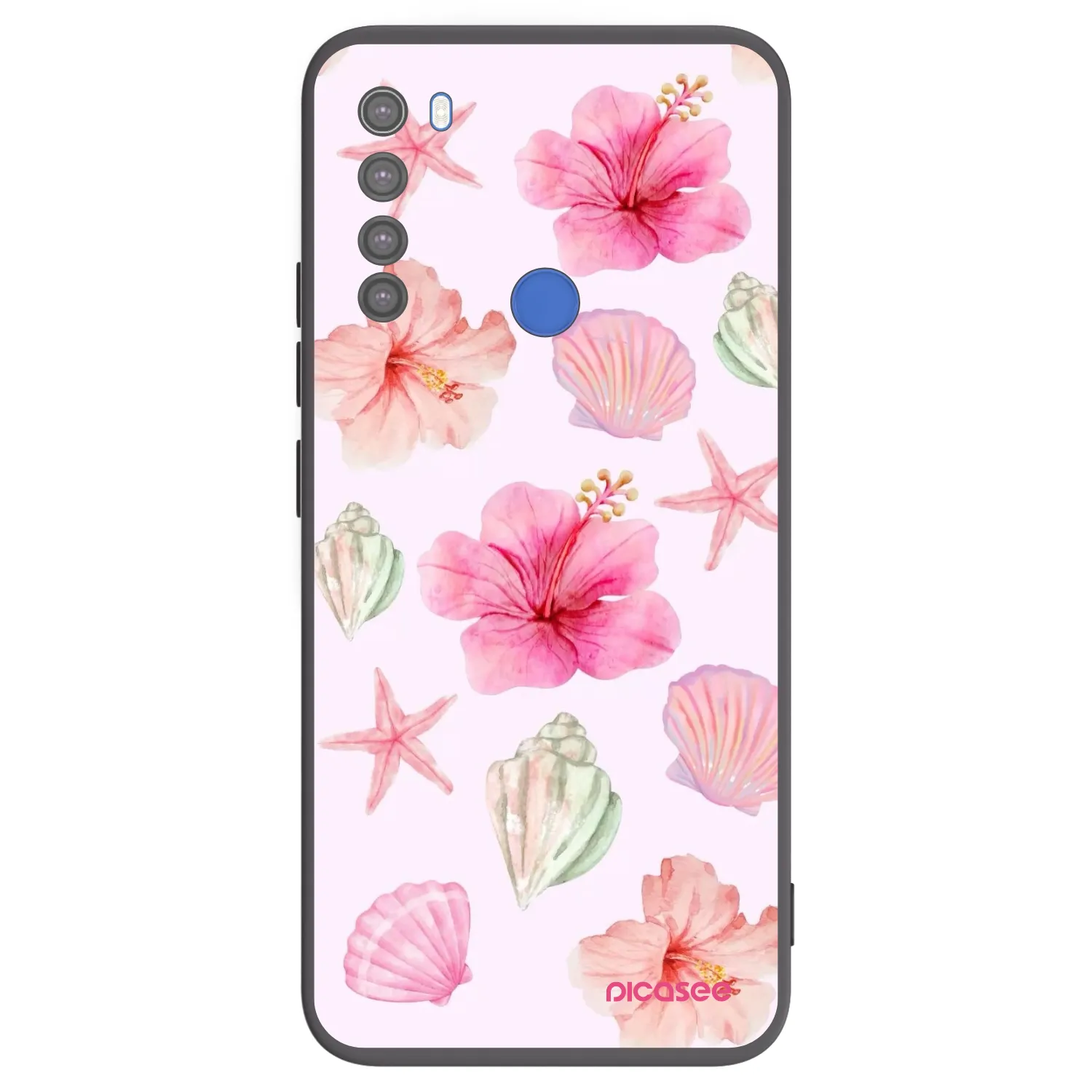 Picasee silikonowe czarne etui na Xiaomi Redmi Note 8T - Blush Lagoon