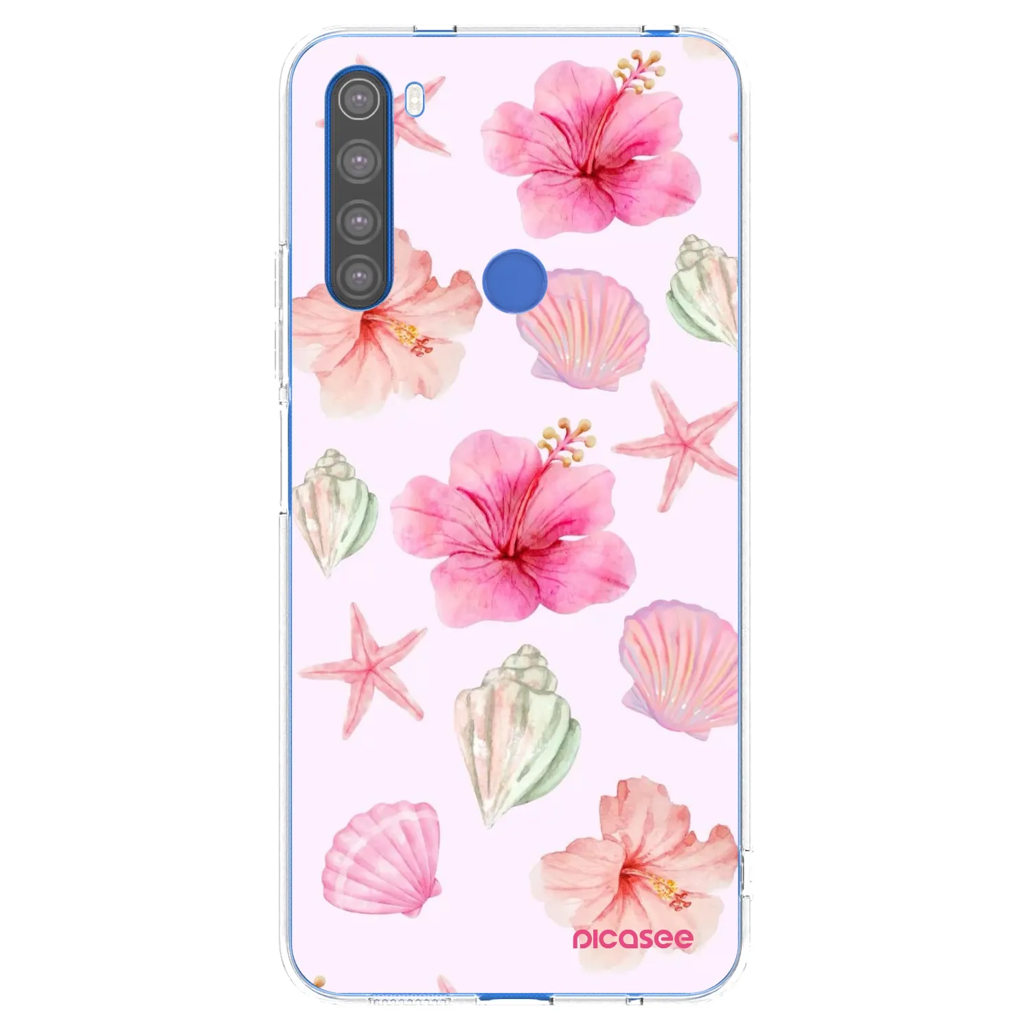 Picasee silikonowe przeźroczyste etui na Xiaomi Redmi Note 8T - Blush Lagoon