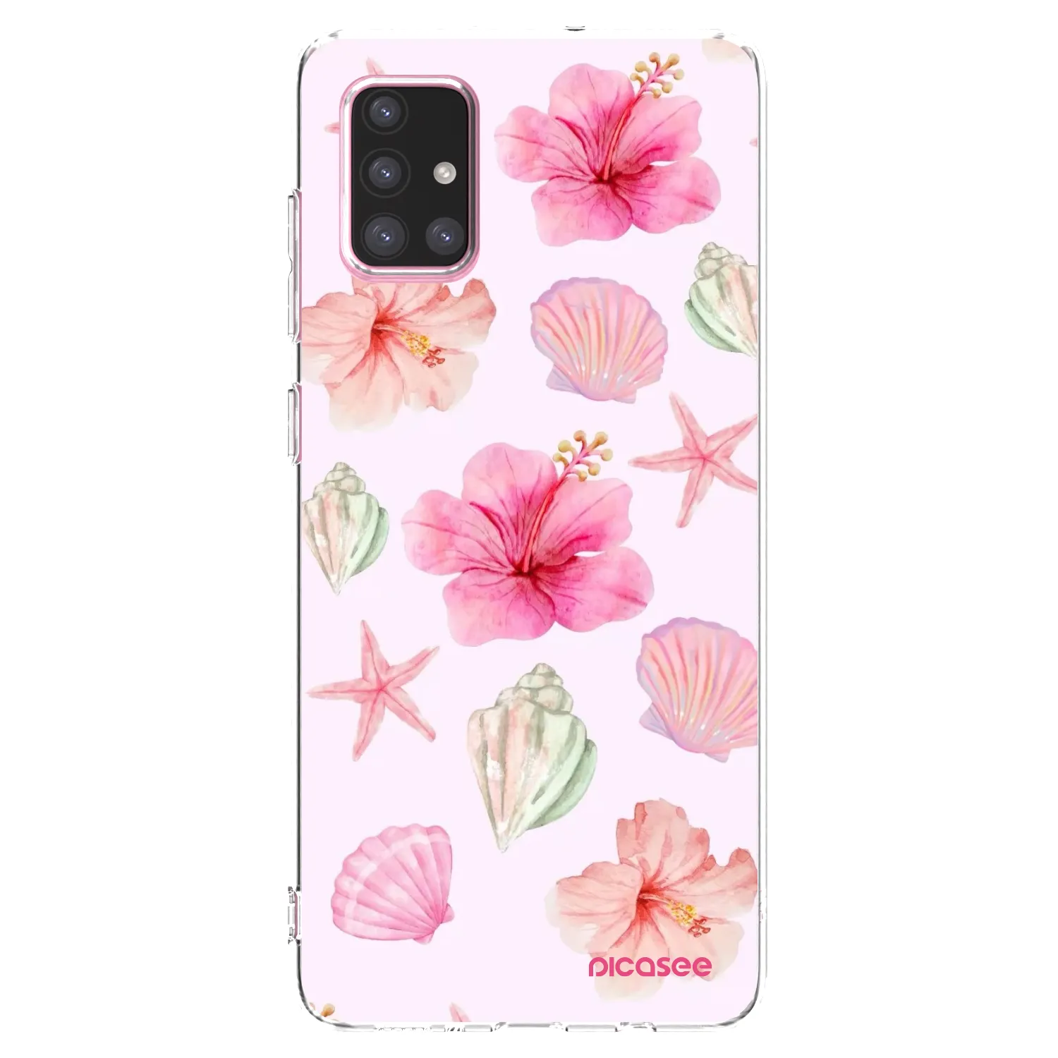 Picasee silikonowe przeźroczyste etui na Samsung Galaxy A71 A715F - Blush Lagoon