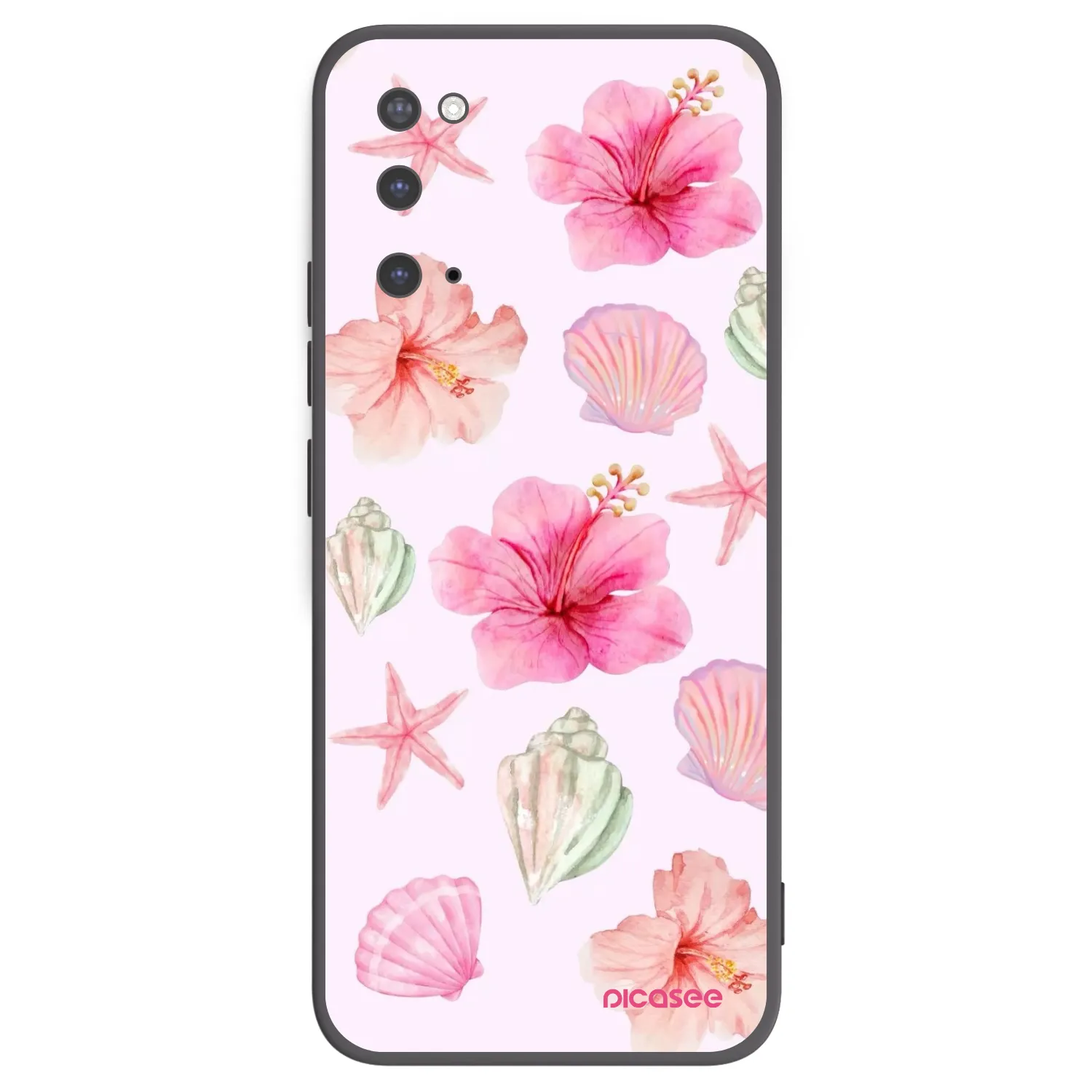 Picasee silikonowe czarne etui na Samsung Galaxy S20 G980F - Blush Lagoon