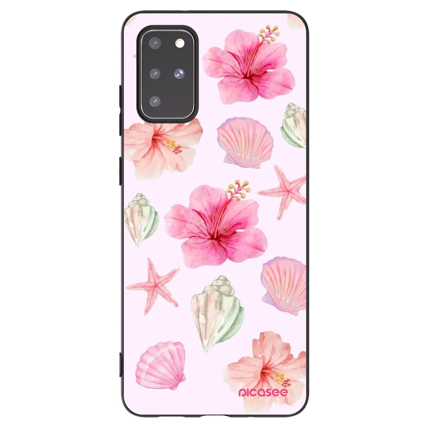 Picasee silikonowe czarne etui na Samsung Galaxy S20+ G985F - Blush Lagoon