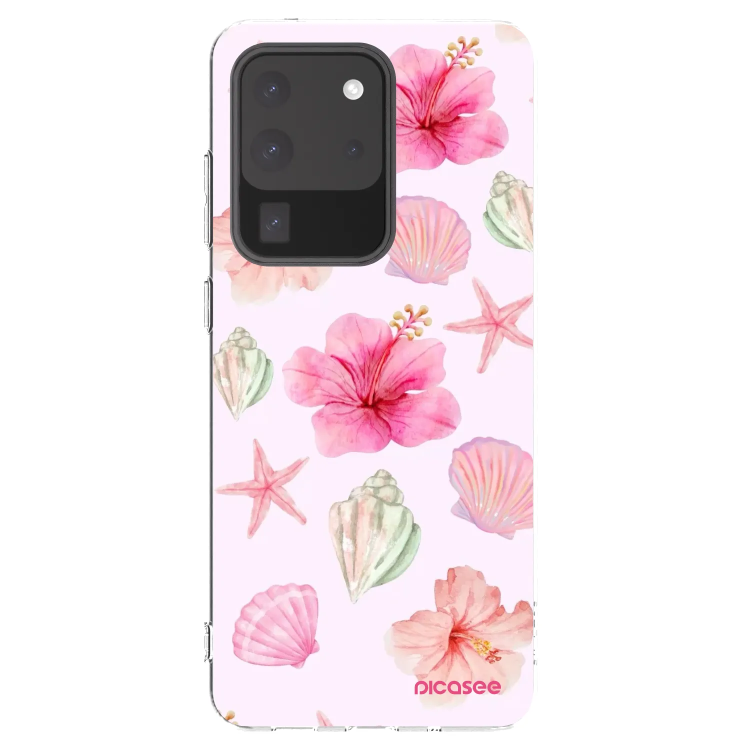 Picasee silikonowe przeźroczyste etui na Samsung Galaxy S20 Ultra 5G G988F - Blush Lagoon
