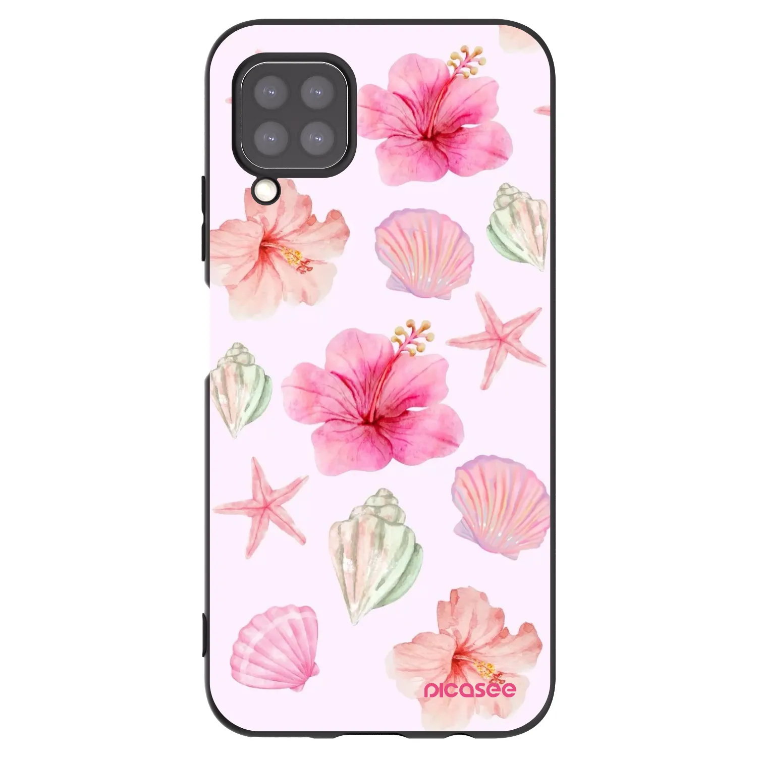 Picasee silikonowe czarne etui na Huawei P40 Lite - Blush Lagoon