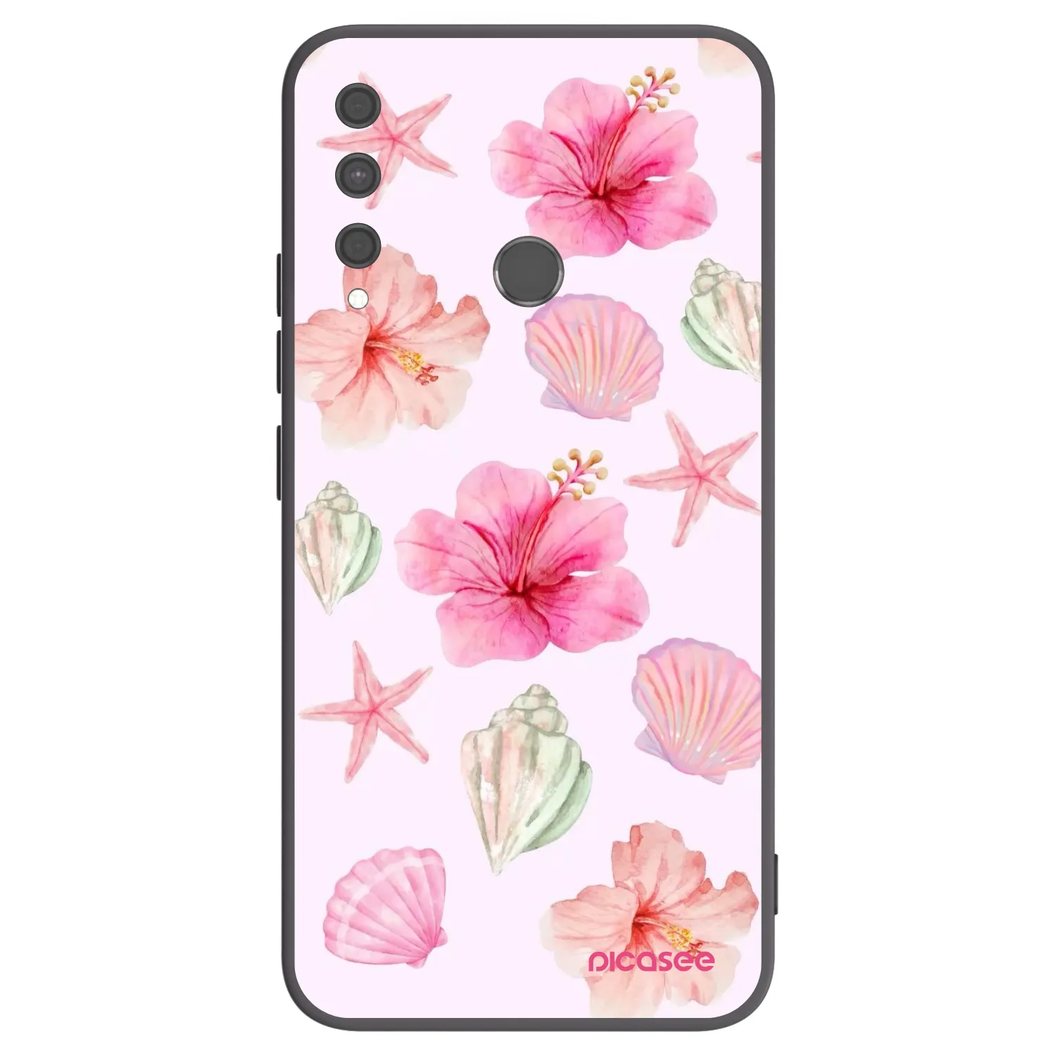 Picasee silikonowe czarne etui na Huawei P40 Lite E - Blush Lagoon