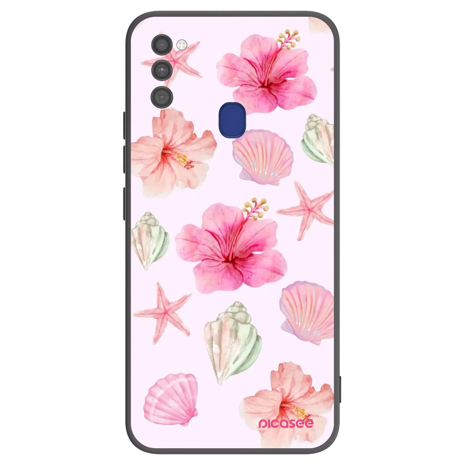 Picasee silikonowe czarne etui na Samsung Galaxy M21 M215F - Blush Lagoon