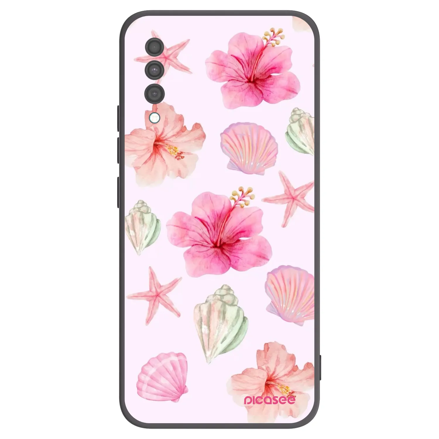 Picasee silikonowe czarne etui na Samsung Galaxy A30s A307F - Blush Lagoon