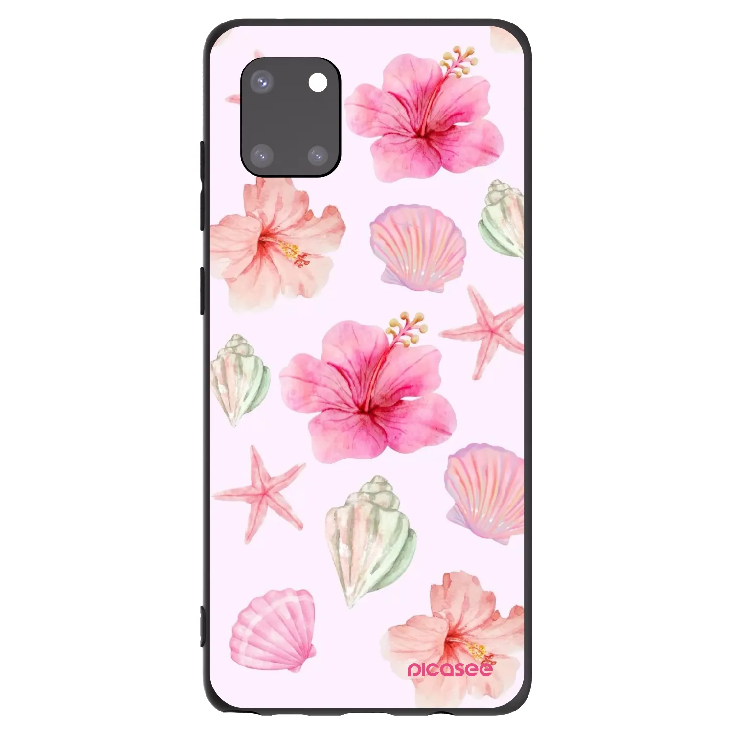 Picasee silikonowe czarne etui na Samsung Galaxy Note 10 Lite N770F - Blush Lagoon