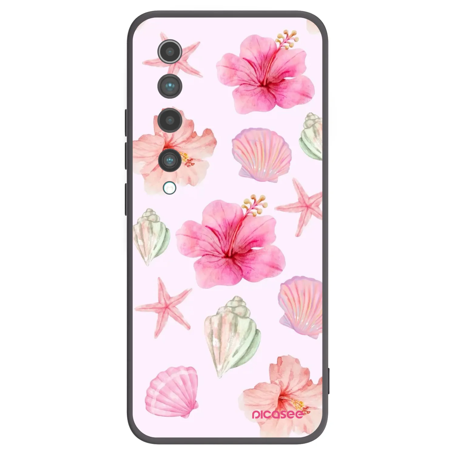 Picasee silikonowe czarne etui na Xiaomi Mi 10 - Blush Lagoon