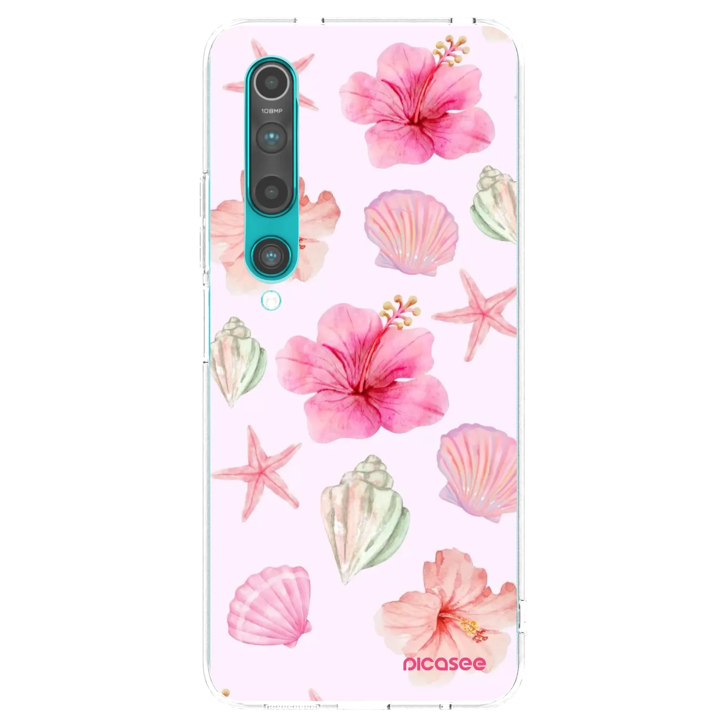 Picasee silikonowe przeźroczyste etui na Xiaomi Mi 10 - Blush Lagoon