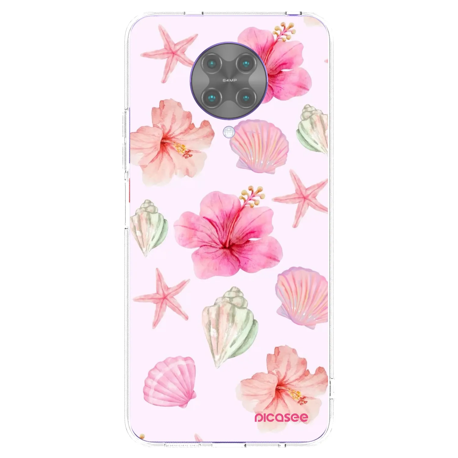 Picasee silikonowe przeźroczyste etui na Xiaomi Poco F2 Pro - Blush Lagoon
