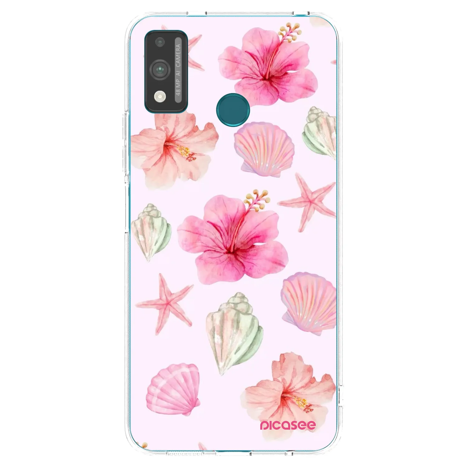 Picasee silikonowe przeźroczyste etui na Honor 9X Lite - Blush Lagoon