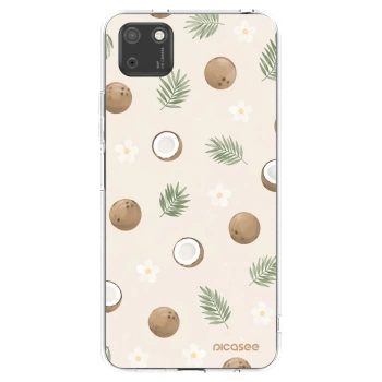 Picasee silikonowe przeźroczyste etui na Huawei Y5P - Coconut Breeze