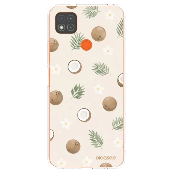 Picasee silikonowe przeźroczyste etui na Xiaomi Redmi 9C - Coconut Breeze