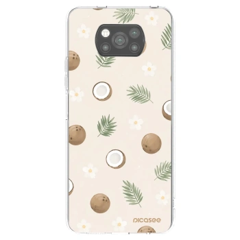 Picasee silikonowe czarne etui na Xiaomi Poco X3 - Coconut Breeze
