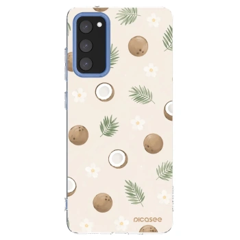Picasee silikonowe przeźroczyste etui na Samsung Galaxy S20 FE - Coconut Breeze