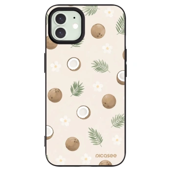 Picasee silikonowe czarne etui na Apple iPhone 12 Pro - Coconut Breeze