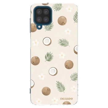 Picasee silikonowe przeźroczyste etui na Samsung Galaxy A12 A125F - Coconut Breeze